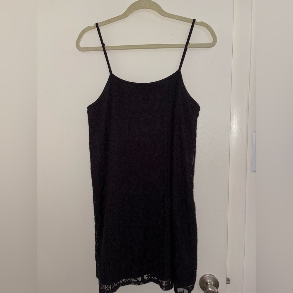 Garage Black Lace Mini Dress